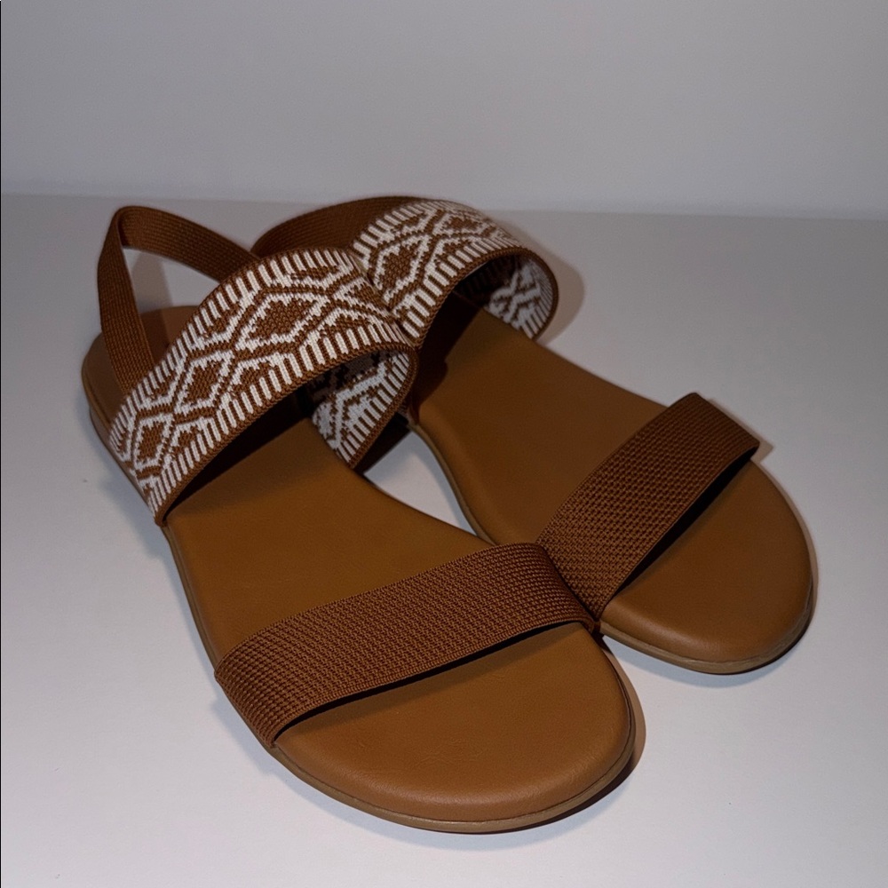 Style & Co. Tan Sandals with Geometric Strap